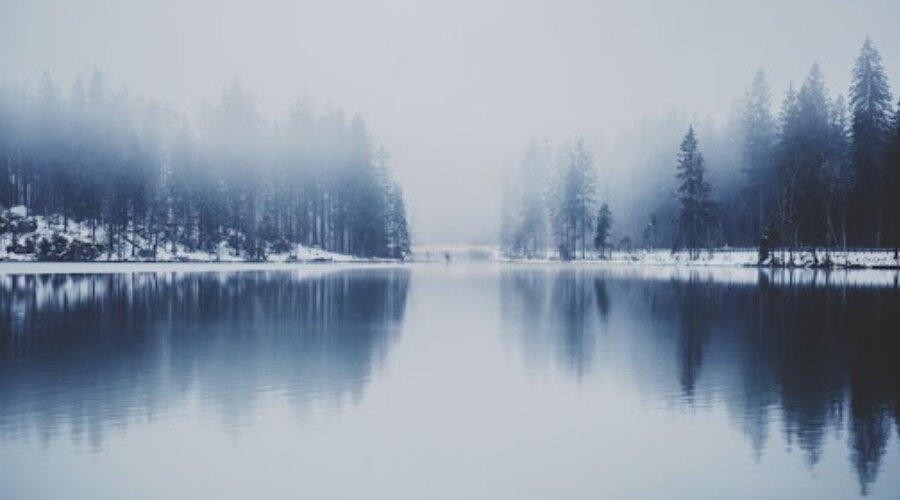 Lake in winter