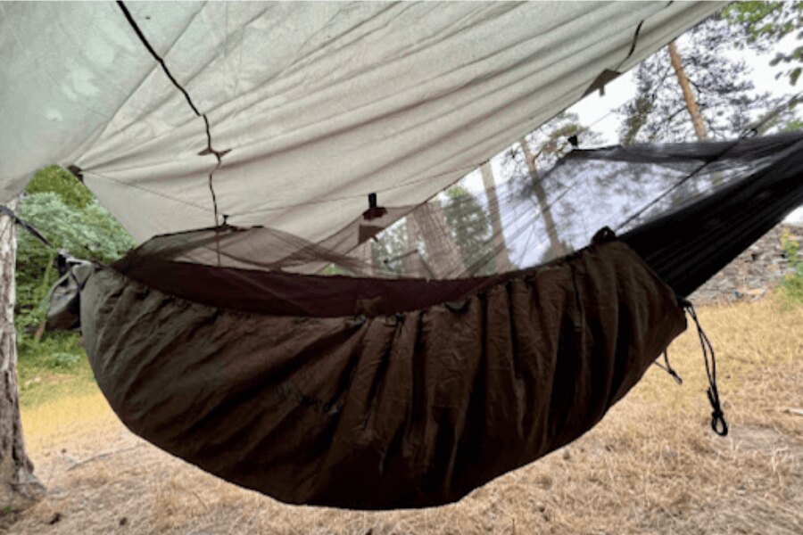 Hamaka, underquilt, prelată