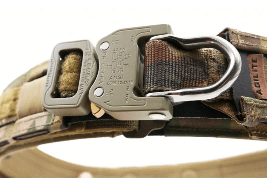 Curea Magnetix Battle Belt Agilite Gear cu cataramă cobra în model multicam. Sursa: agiliteinternational.com