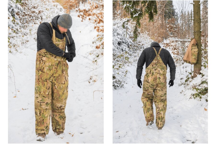 Pantaloni Sleeka Reversible Salopettes Snugpak – fermoar pe toată lungimea piciorului. Sursa: L.G. (autor)