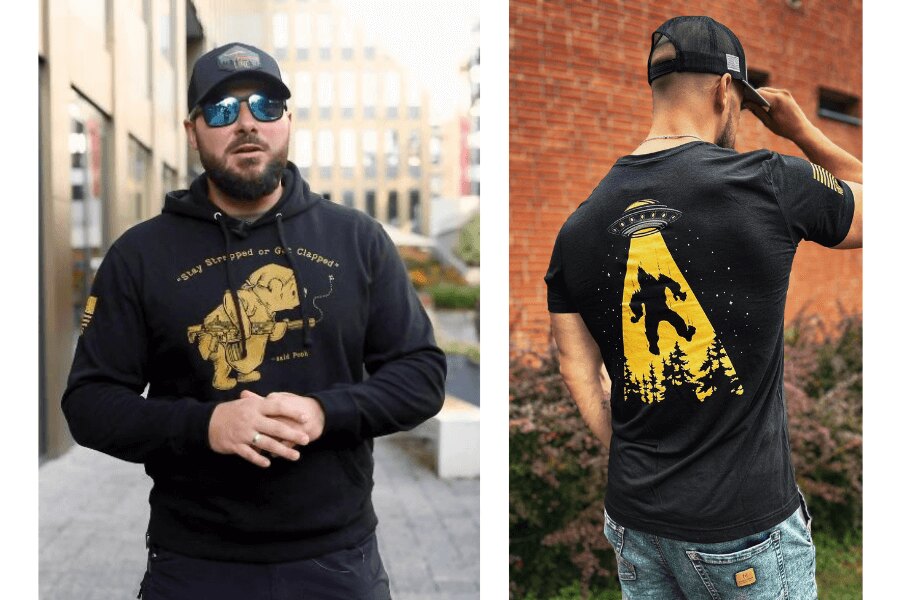 Nine Line - tricou și hanorac. Sursa: Rigad