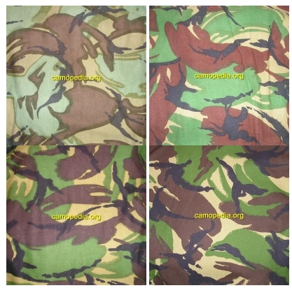 Model de camuflaj DPM Woodland (UK)