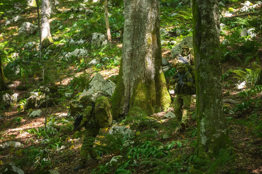 Model de camuflaj PenCott™ GreenZone™ în acțiune în pădure