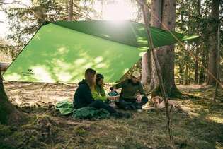Adăpost din cort - prelată AMAZONAS® Traveller XXL - verde