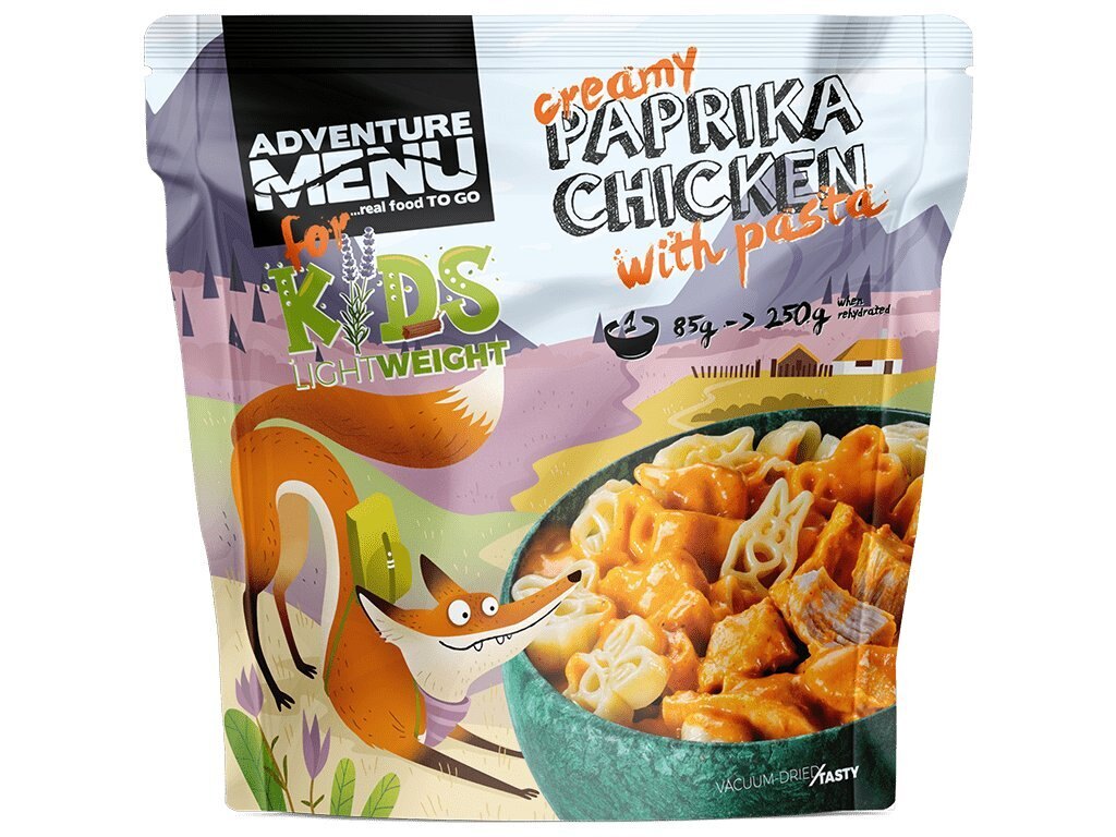 Adventure Menu® - Pui deshidratat cu boia și paste, 250 g