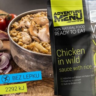Adventure Menu® - Pui sălbatic cu orez 400 g