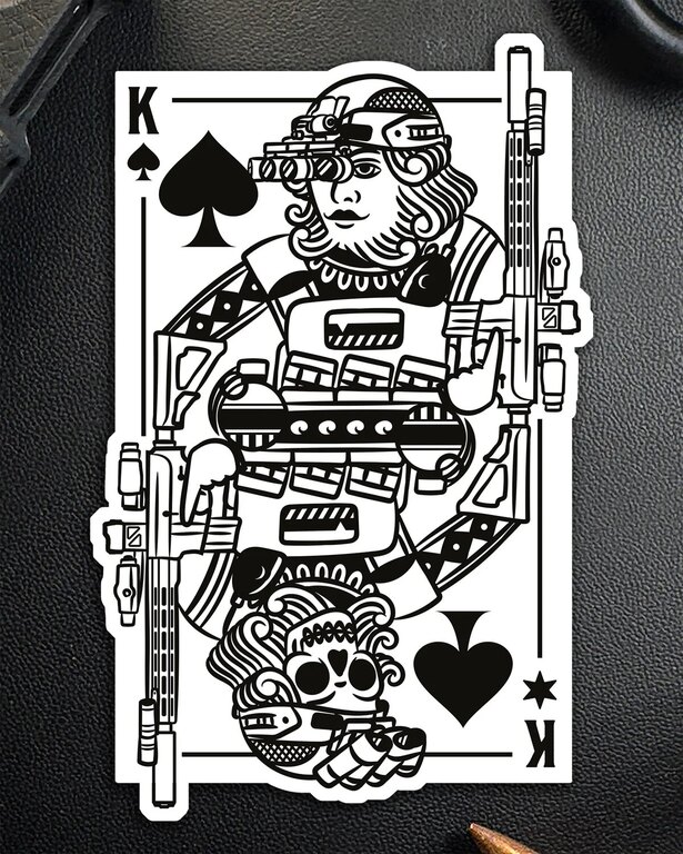 Autocolant King of Spades Brothers In Arms®