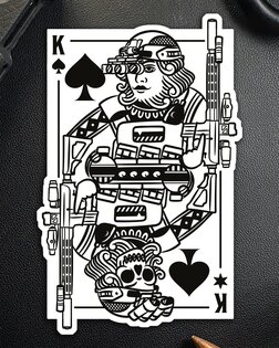 Autocolant King of Spades Brothers In Arms®