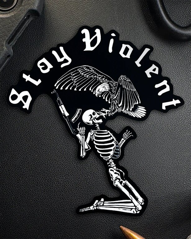 Autocolant Stay Violent Brothers In Arms®
