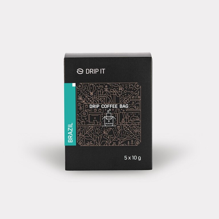 Cafea de filtru Brazil Minas Gerais Drip it®, 5 bucăți