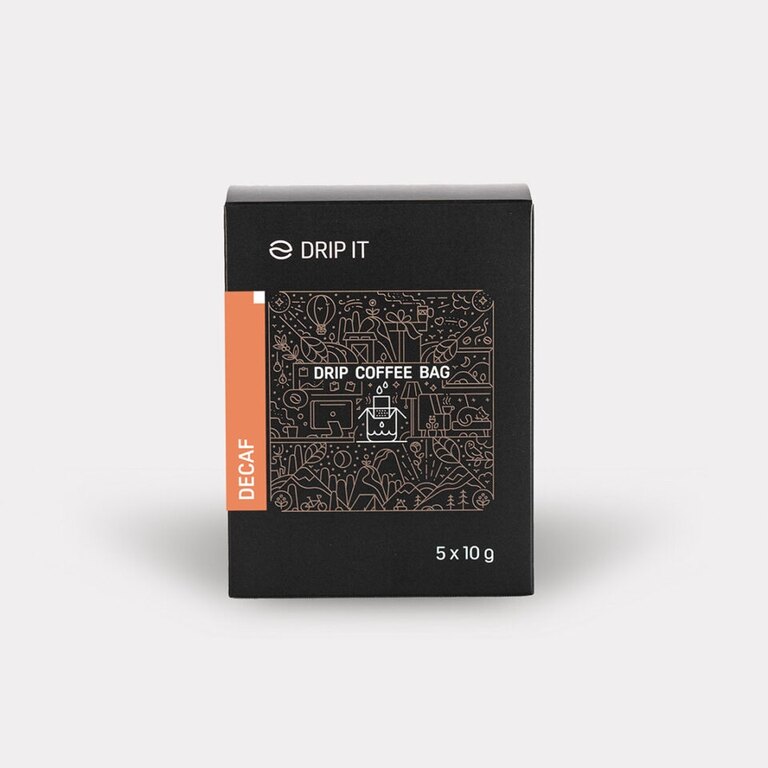 Cafea în filtru Colombia Huila /fără cofeină/ Drip it®, 5 buc.