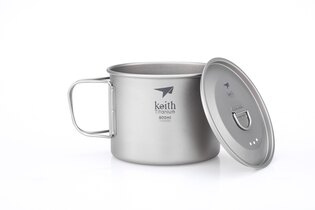 Cană din titan cu capac Keith® 900 ml