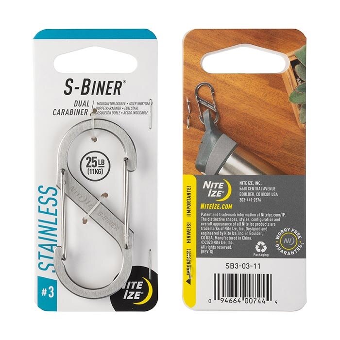 Carabină dublă din oțel S-Biner Nite Ize®