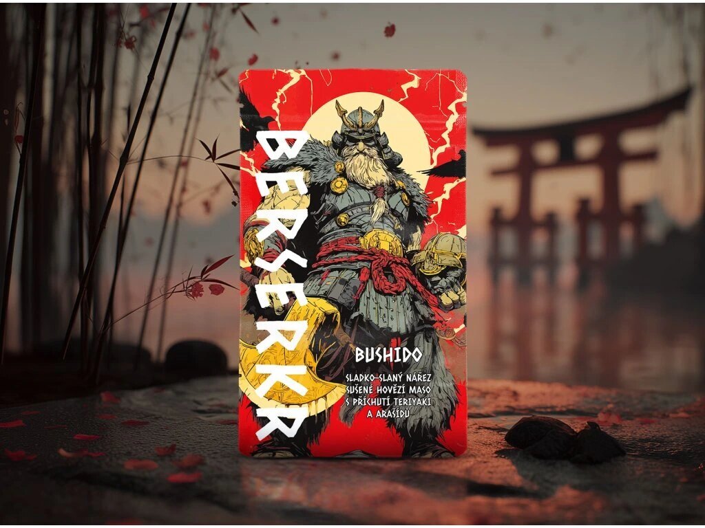 Carne de vită uscată / jerky BUSHIDO - Teriyaki & arahide Berserker®