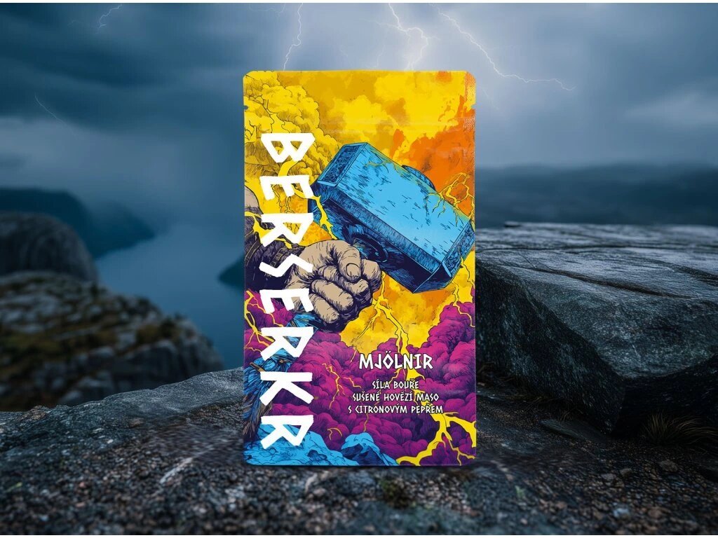 Carne de vită uscată / jerky MJOLNIR - Piper cu lămâie Berserker®