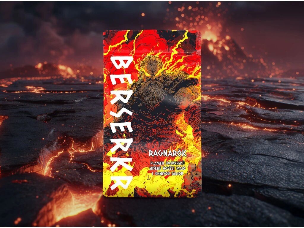 Carne de vită uscată / jerky RAGNAROK - Salsa picantă Berserker®