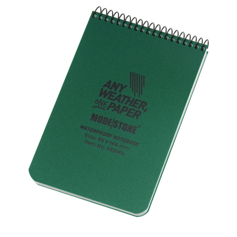 Carnet de notițe impermeabil Military 96x148 Modestone® / 50 de file