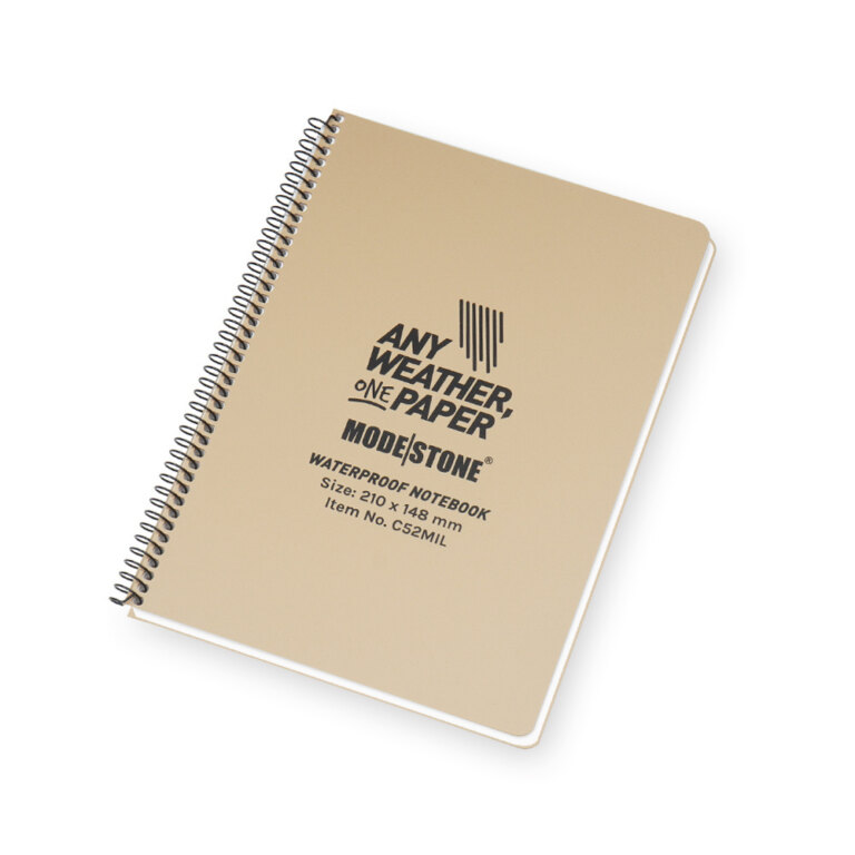 Carnet de notițe rezistent la apă Military 210x148 Modestone® / 50 de file