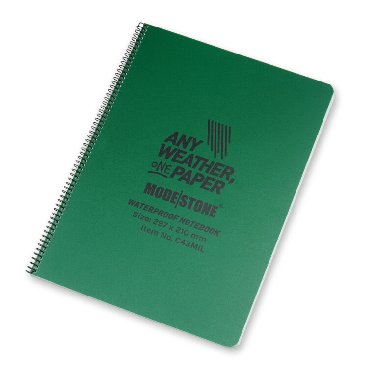 Carnet de notițe rezistent la apă Military 297x210 Modestone® / 50 de file