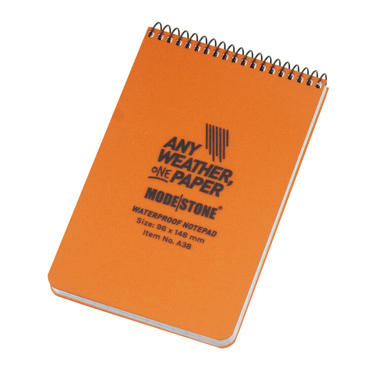 Carnet rezistent la apă The Officer's Pad 96 mm × 148 mm Modestone®