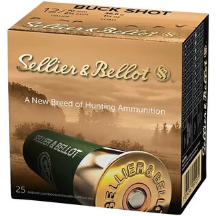 Cartușe cu alice Buck Shot Sellier & Bellot® / 12/70 / 36 g / 5,1 mm / 25 bucăți