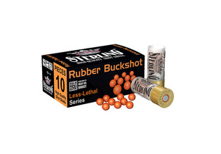 Cartușe cu alice de cauciuc Defense Rubber Buckshot Sterling® / 12/70 / 10 buc