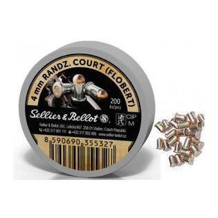 Cartușe Flobert Sellier & Bellot® / 4 mm ME Flobert / 0,5 g - 7,7 grs / 200 bucăți