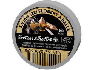 Cartușe Flobert Sellier & Bellot® / 5,6 mm (22) Flobert / 1,15 g - 18 grs / 100 buc.
