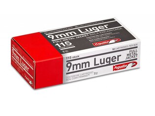 Cartușe FMJ Aguila® / 9 mm Luger / 7,5 g - 115 grs / 50 bucăți