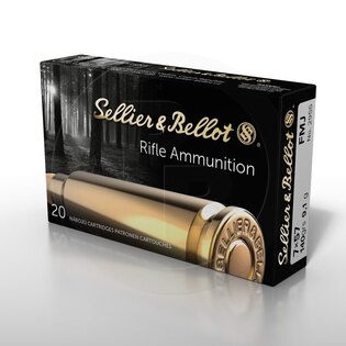 Cartușe FMJ Sellier & Bellot® / 7x57 / 9,1 g - 140 grs / 20 buc.