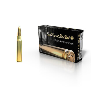 Cartușe JS FMJ Sellier & Bellot® / 8x57 / 12,7 g - 196 grs / 50 buc.