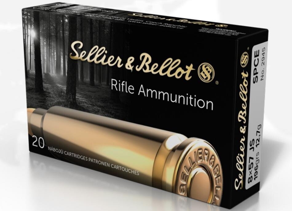 Cartușe JS SPCE Sellier & Bellot® / 8x57 / 12,7 g - 196 grs / 20 bucăți