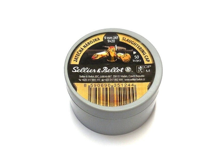 Cartușe pentru abator Sellier & Bellot® / 9 mm / 50 bucăți