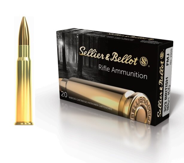 Cartușe SP Sellier & Bellot® / .308 Win. / 11,7 g - 180 grs / 20 buc.