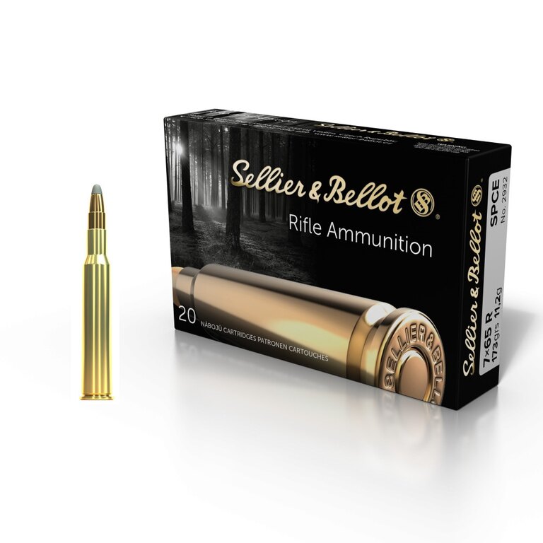 Cartușe SPCE Sellier & Bellot® / 7x65 R / 11,2 g - 173 grs / 20 buc.