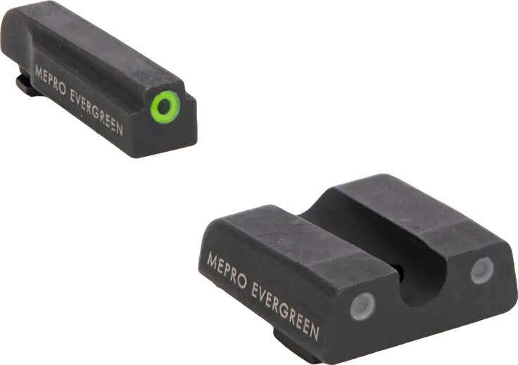 Cătare Evergreen™ Glock Meprolight® / cătare frontală verde, cătare spate verde