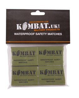 Chibrituri rezistente la apă Kombat UK®, 4 buc.