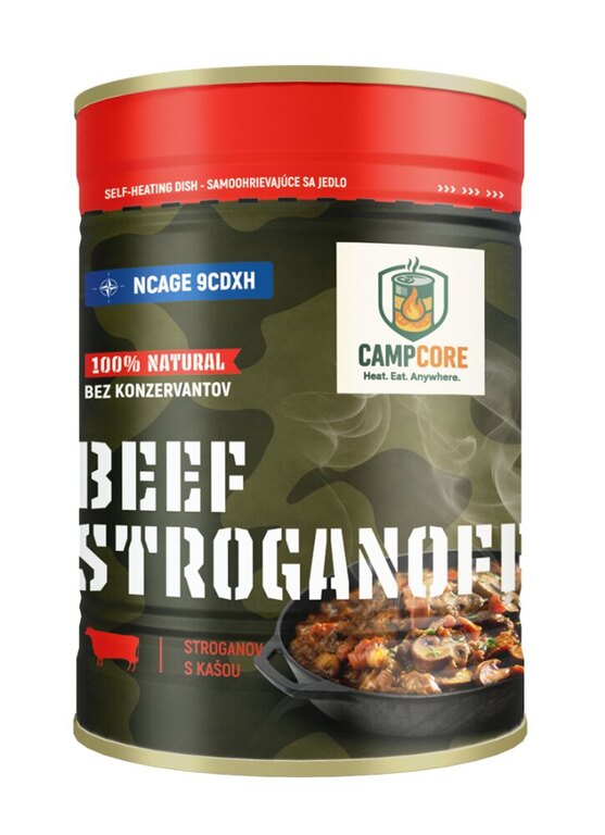 Conservă Beef Stroganoff CampCore® / autoîncălzire
