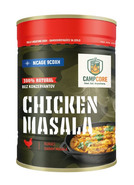 Conservă Chicken Masala CampCore® / autoîncălzire