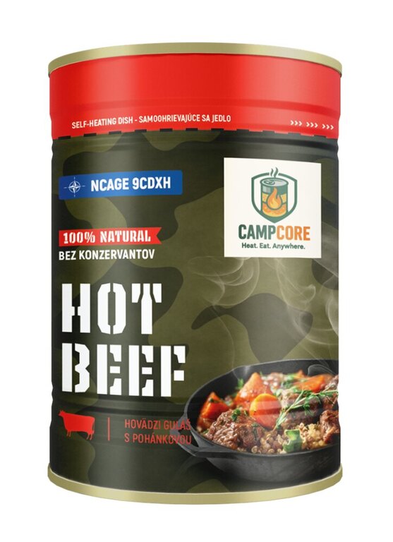 Conservă Hot Beef CampCore® / autoîncălzire