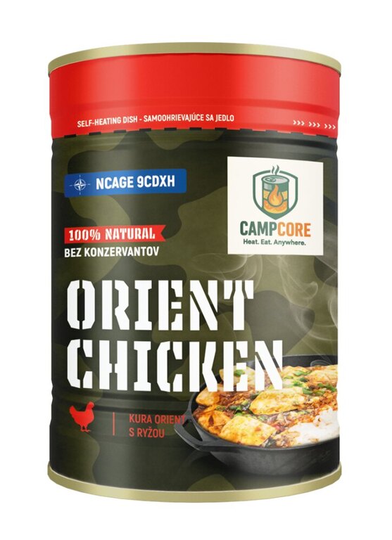 Conservă Orient Chicken CampCore® / autoîncălzire