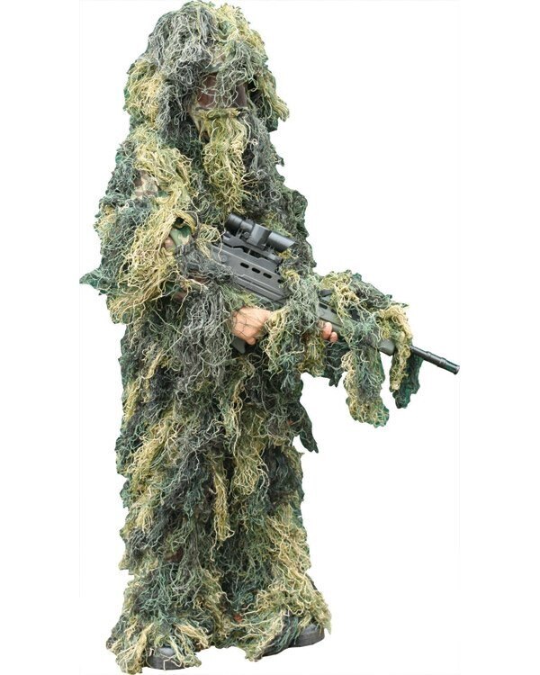 Costum Ghillie Suit Kombat UK® woodland pentru copii