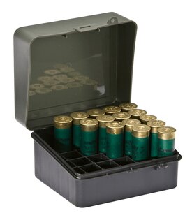 Cutie pentru cartușe - 25 bucăți shotgun Plano Molding® USA - OD Green/Black