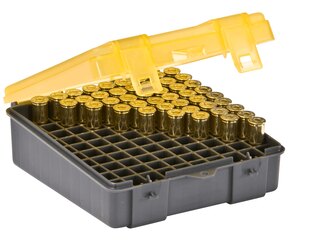 Cutie pentru cartușe - 38 .Special Plano Molding® USA - 100 bucăți, galbenă