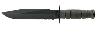 Cuțit cu lamă fixă KA-BAR® Fighter cu tăiș combinat
