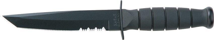 Cuțit cu lamă fixă KA-BAR® Short Tanto cu tăiș combinat