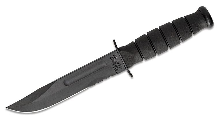 Cuțit cu lamă fixă Short KA-BAR®, lamă combinată.