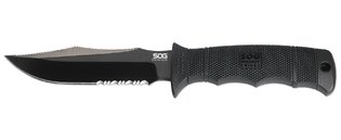 Cuțit cu lamă fixă SOG® Seal Pup Elite, teacă Kydex® - negru