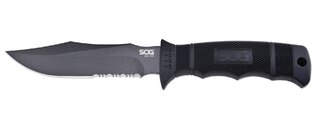 Cuțit cu lamă fixă SOG® Seal Pup, teacă Kydex® - negru