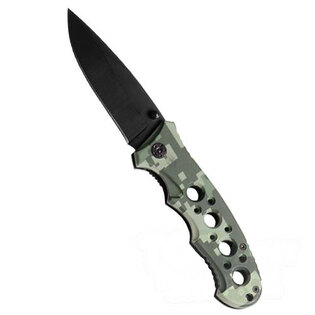 Cuțit pliabil AT digital Mil-Tec® cu mâner perforat